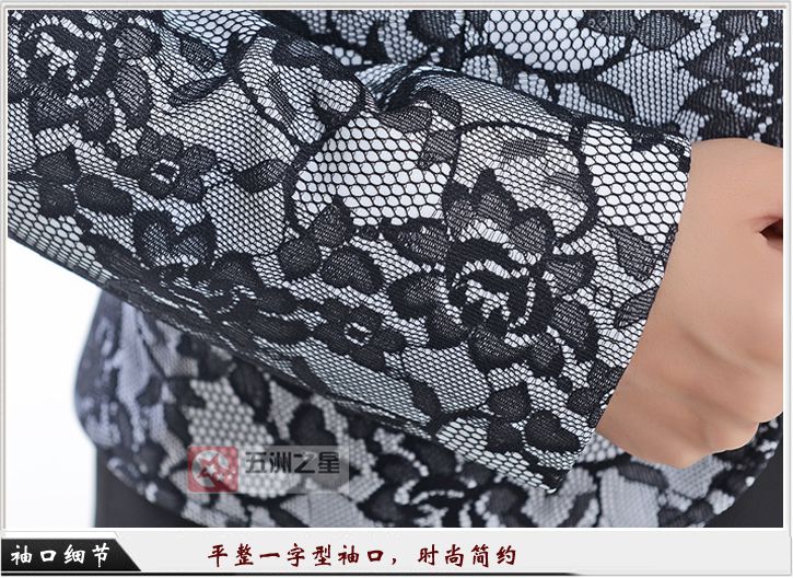 黑色女款一?？勐殬I(yè)工作服定做袖口細(xì)節(jié)圖